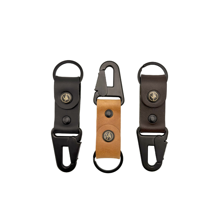 Ключодържатели Vasky Leather Keychain with Carabiner Черно | A-0223-001, 1