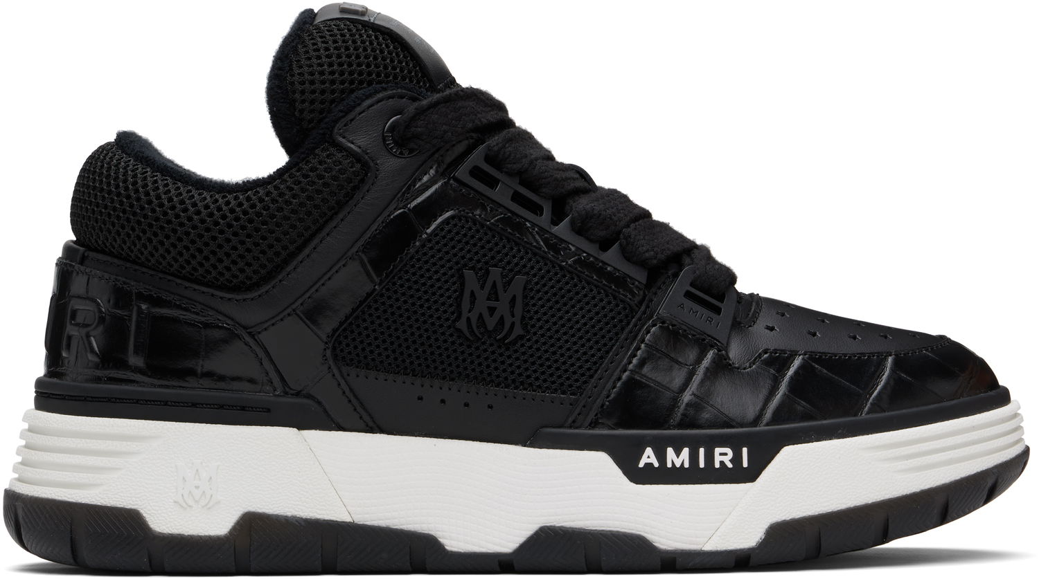 Кецове и обувки AMIRI AMIRI Croc Debossed MA-1 Черно | AMFOSR1172, 0