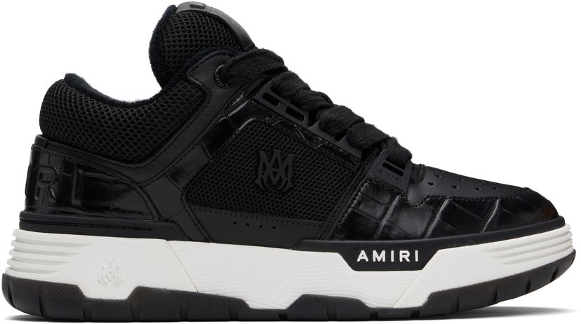 Кецове и обувки AMIRI AMIRI Croc Debossed MA-1 Черно | AMFOSR1172