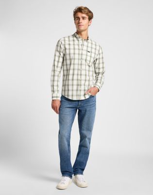 Риза Lee Lee Button Down Shirt Size XXL Зелено | 112363897, 1