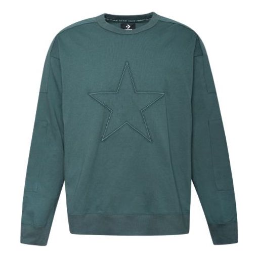 Пуловер Converse Star Logo Sweatshirt Зелено | 10017895-351