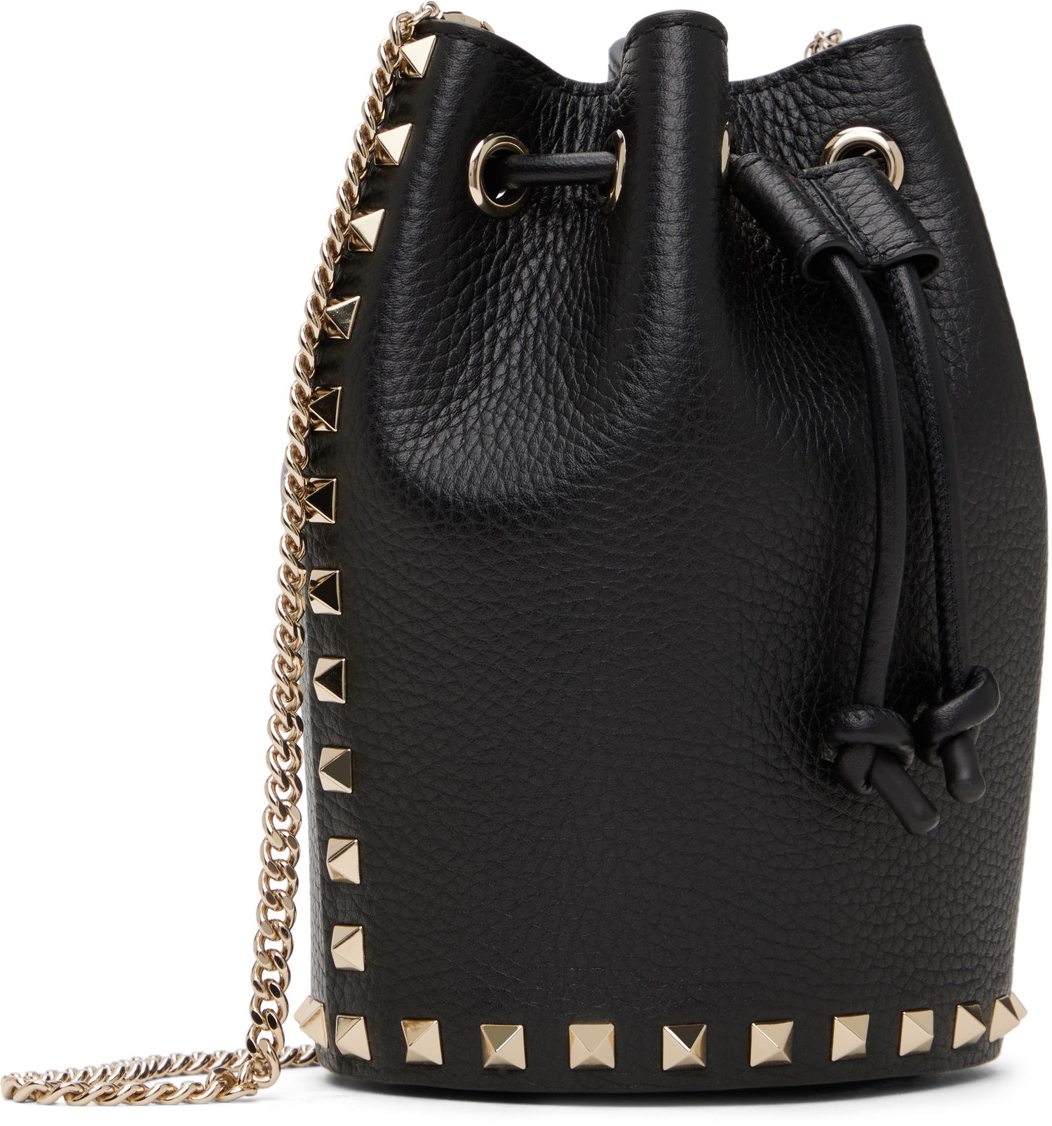 Дамска чанта Valentino Valentino Garavani Mini Rockstud Drawstring Bag Черно | 6W2P0AI4VSH, 1