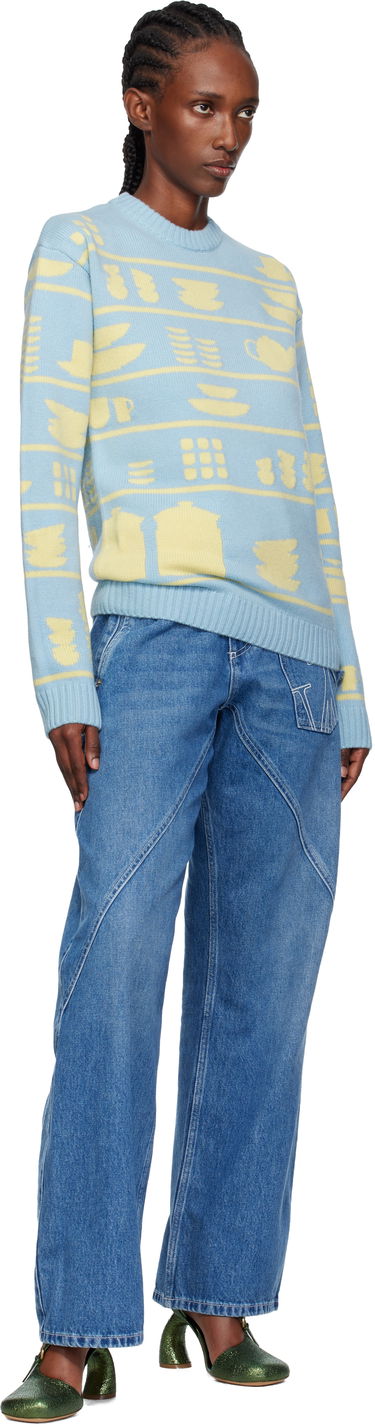 Пуловер JW Anderson JW Anderson Crockery Jacquard Sweater Многоцветен | KW1490-YN0379, 3
