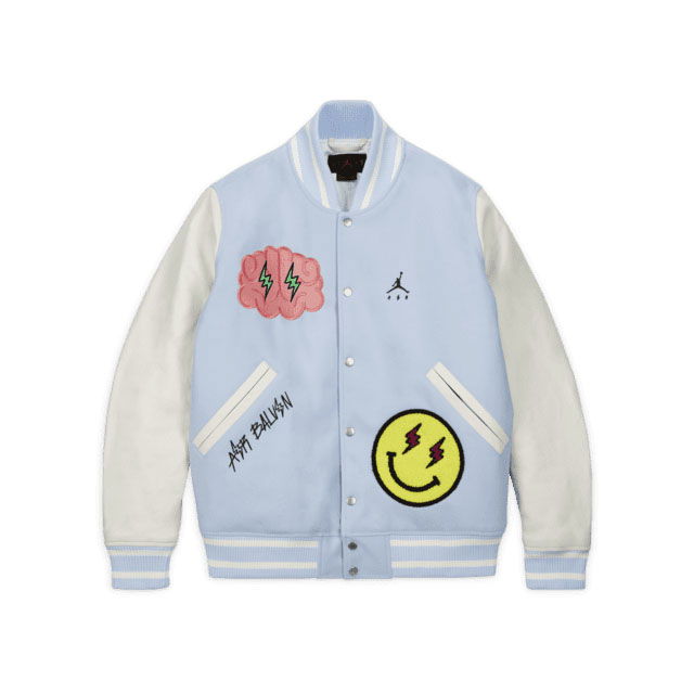 Яке бомбър Jordan J Balvin x Varsity Jacket Тюркоазено | DX1734-441, 0