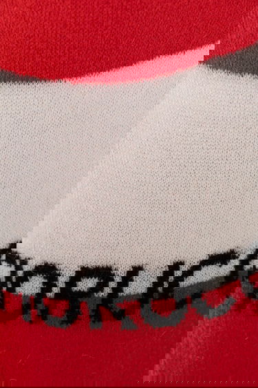 Шал Fiorucci Fiorucci Logo Alpaca Striped Scarf Червено | W02FPASC470KN11RD02, 1