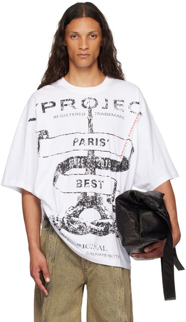 Тениска Y/PROJECT Pinched T-Shirt Бяло | 204TS002, 0