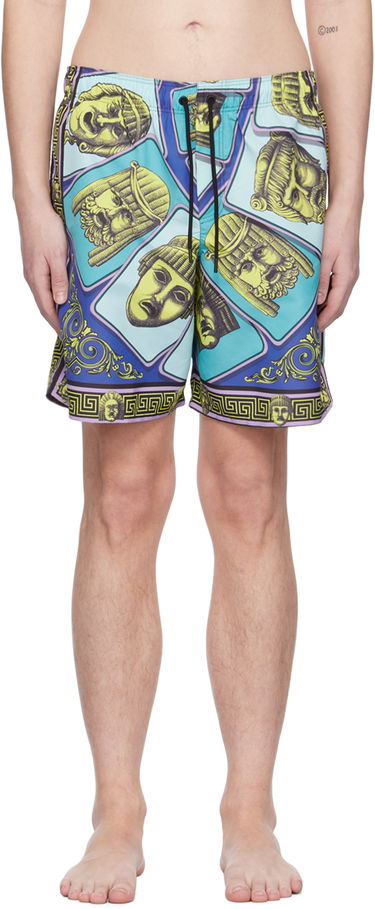 Бански Versace Versace 'Le Maschere' Print Swim Shorts Многоцветен | 1002517 1A06992, 0