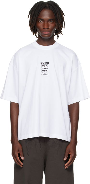 Тениска VETEMENTS Vetements Bats Logo Regular T-Shirt Бяло | UH76TR650W, 0
