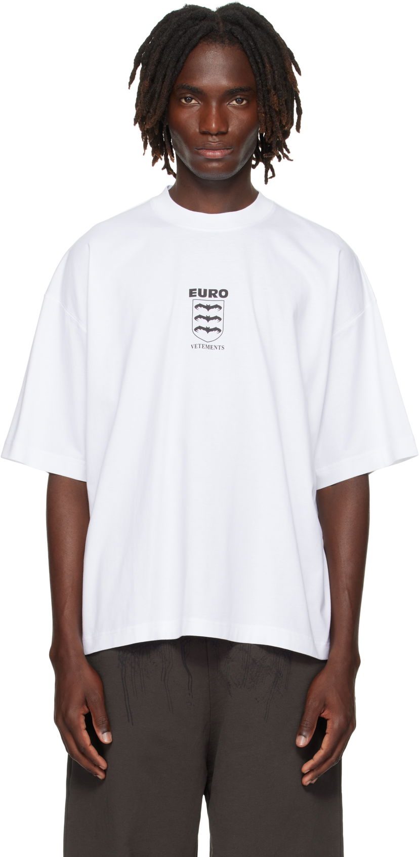 Тениска VETEMENTS Vetements Bats Logo Regular T-Shirt Бяло | UH76TR650W
