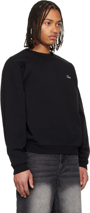 Суитчър Dime Cursive Small Logo Crewneck Sweatshirt Черно | DIMEHO2546BLK, 1