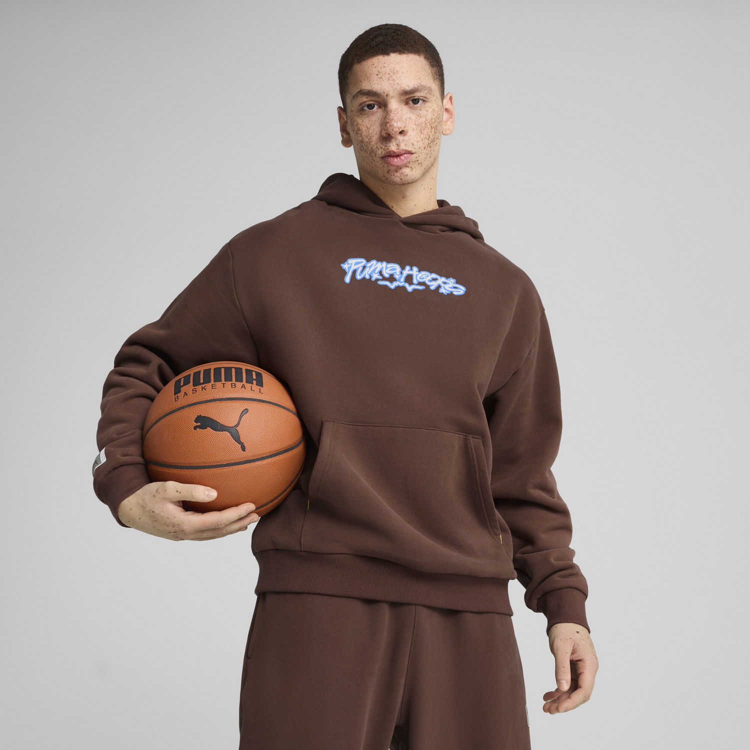 Суитчър Puma Dress Code Basketball Hoodie Кафяво | 630472_01, 0