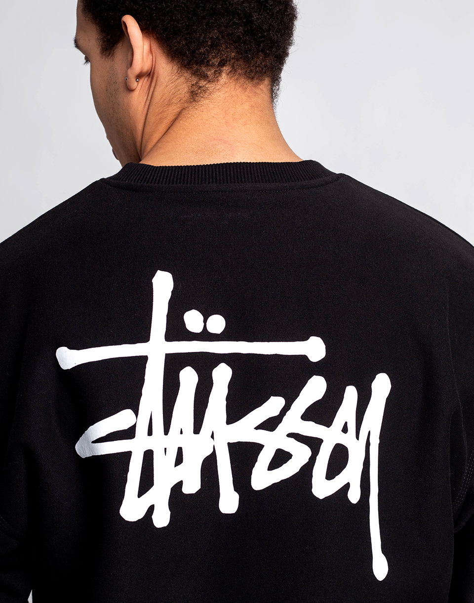 Суитчър Stüssy Basic Crew Черно | 1914762, 1