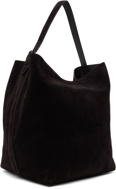 Голяма пазарска чанта TOTEME TOTEME Suede Tote Bag Черно | 234-WLGBG038-LE0004, 1