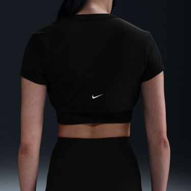 Комплект Nike Sportswear Chill Knit 2-in-1 Slim Ribbed Crop Top Черно | HJ1299-010, 1