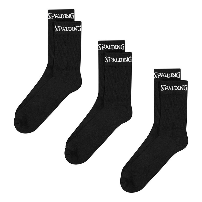 Чорапи Spalding Spalding Mid Cut Socks Triple Pack Черно | 300319402