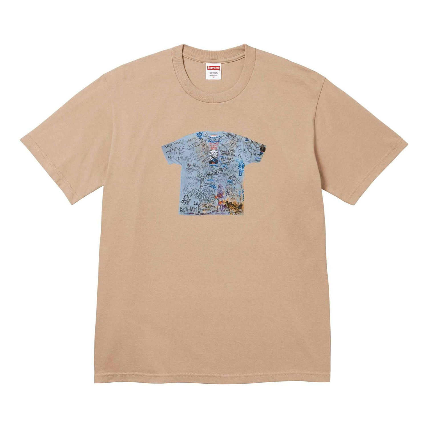 Тениска Supreme 30th Anniversary First T-Shirt Бежово | SUP-SS24-184, 0