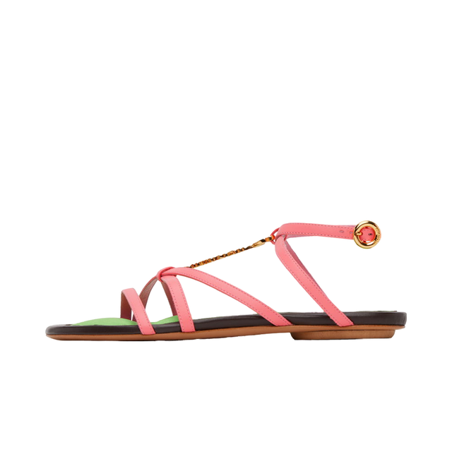 Le Raphia 'Les Sandales Pralu Plates' Sandals "Pink"