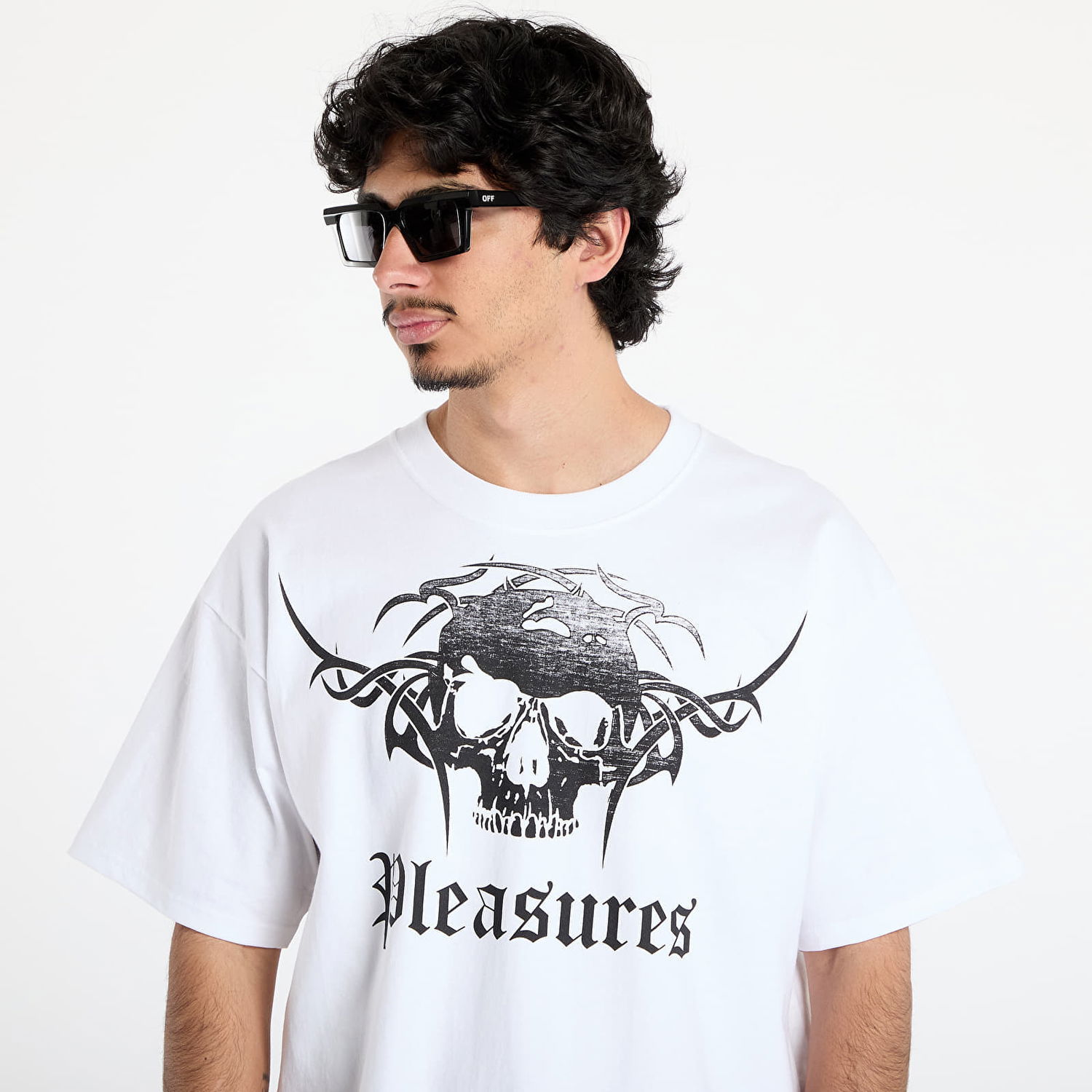 Тениска Pleasures Pleasures Tradition Graphic T-Shirt Бяло | P25SU049 WHITE, 1