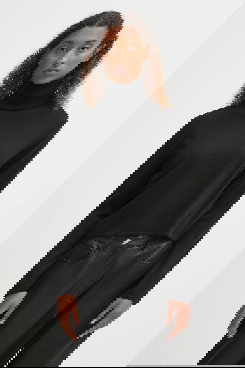 Пуловер Maison Margiela MM6 Maison Margiela Wool Turtleneck Sweater Черно | S52HA0296.M13133.900, 0