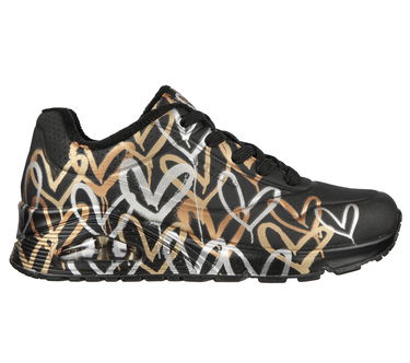 Кецове и обувки Skechers Uno Черно | 155523-BKGD, 0