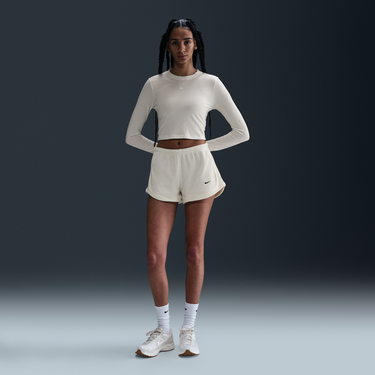 Къси панталони Nike Sportswear Chill Waffle Mid-Rise 3" Shorts Бяло | HJ3842-134, 2