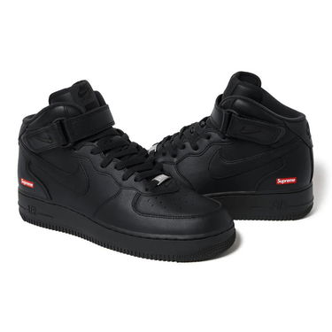 Кецове и обувки Nike Air Force 1 Mid "Supreme Black" Черно | FZ8784-001, 1