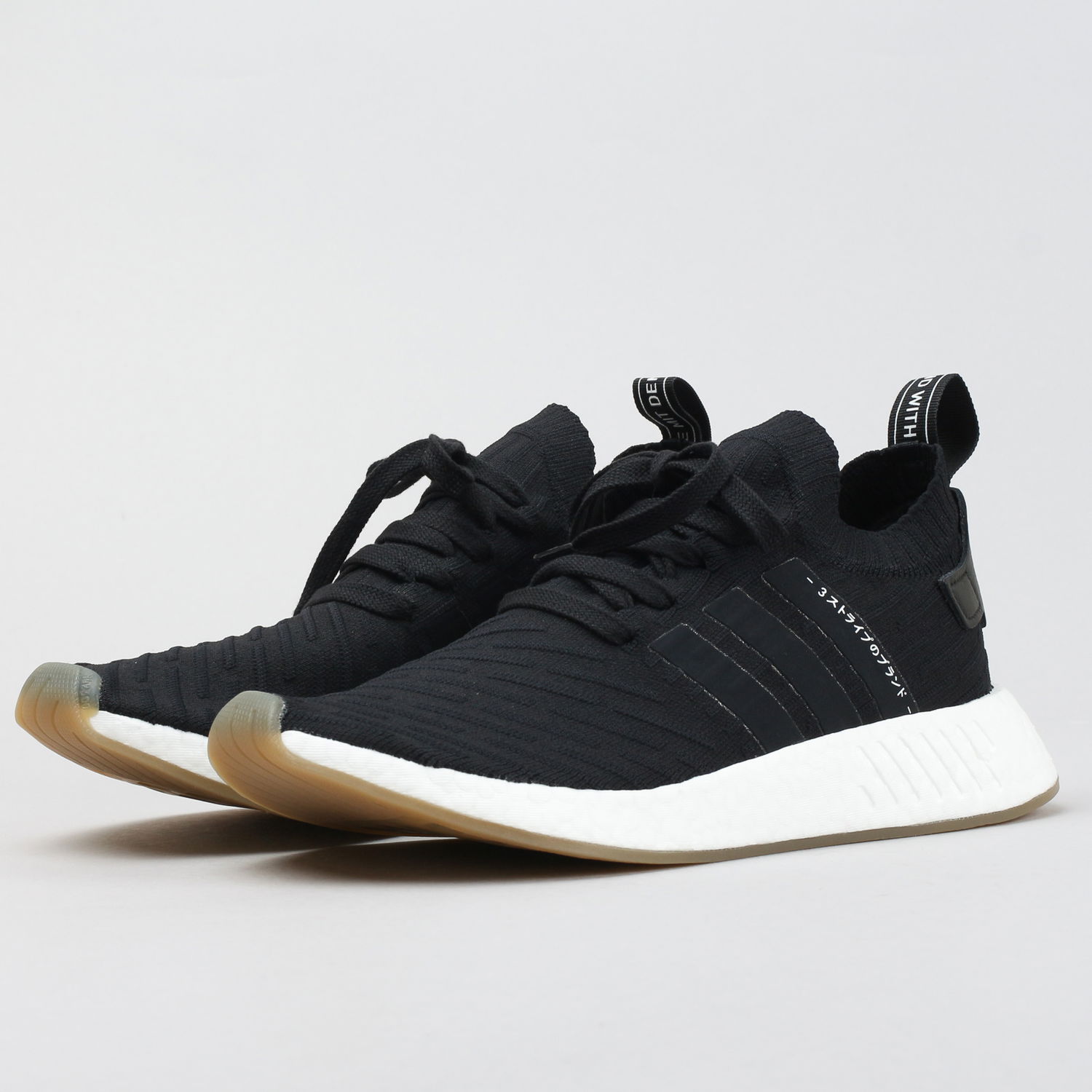 Кецове и обувки adidas Originals NMD_R2 Primeknit "Japan Black Gum" Черно | BY9696, 1