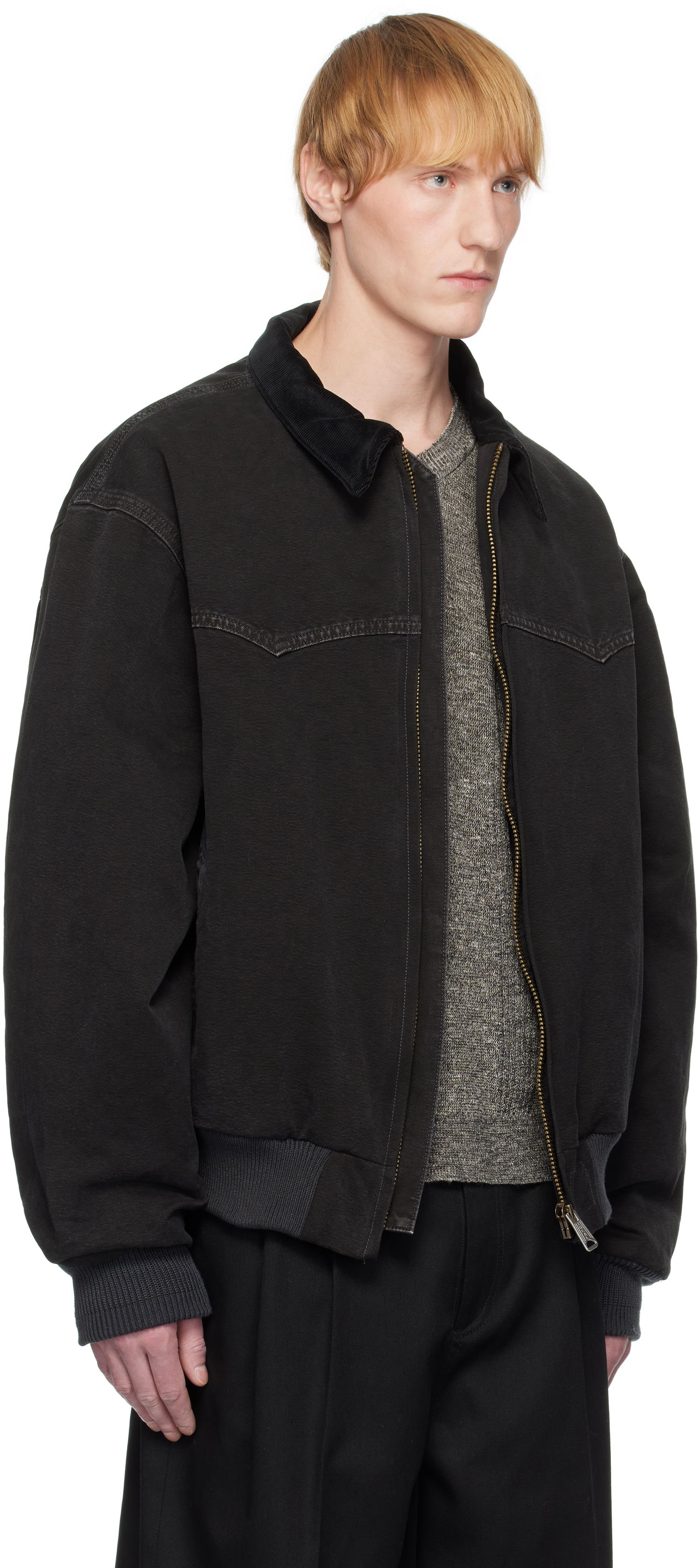 Яке Maison Margiela Maison Margiela Yoke Caban Bomber Jacket Черно | S50AM0640 M35255, 1