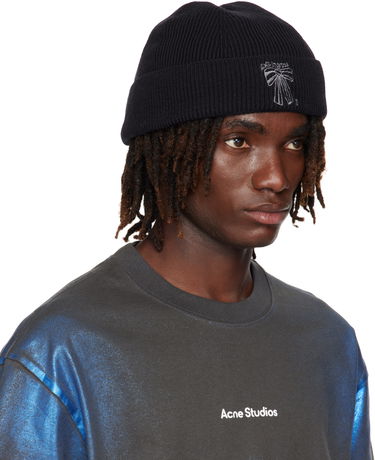 Шапка Acne Studios Acne Studios Merino Wool Beanie Черно | C40423-, 3