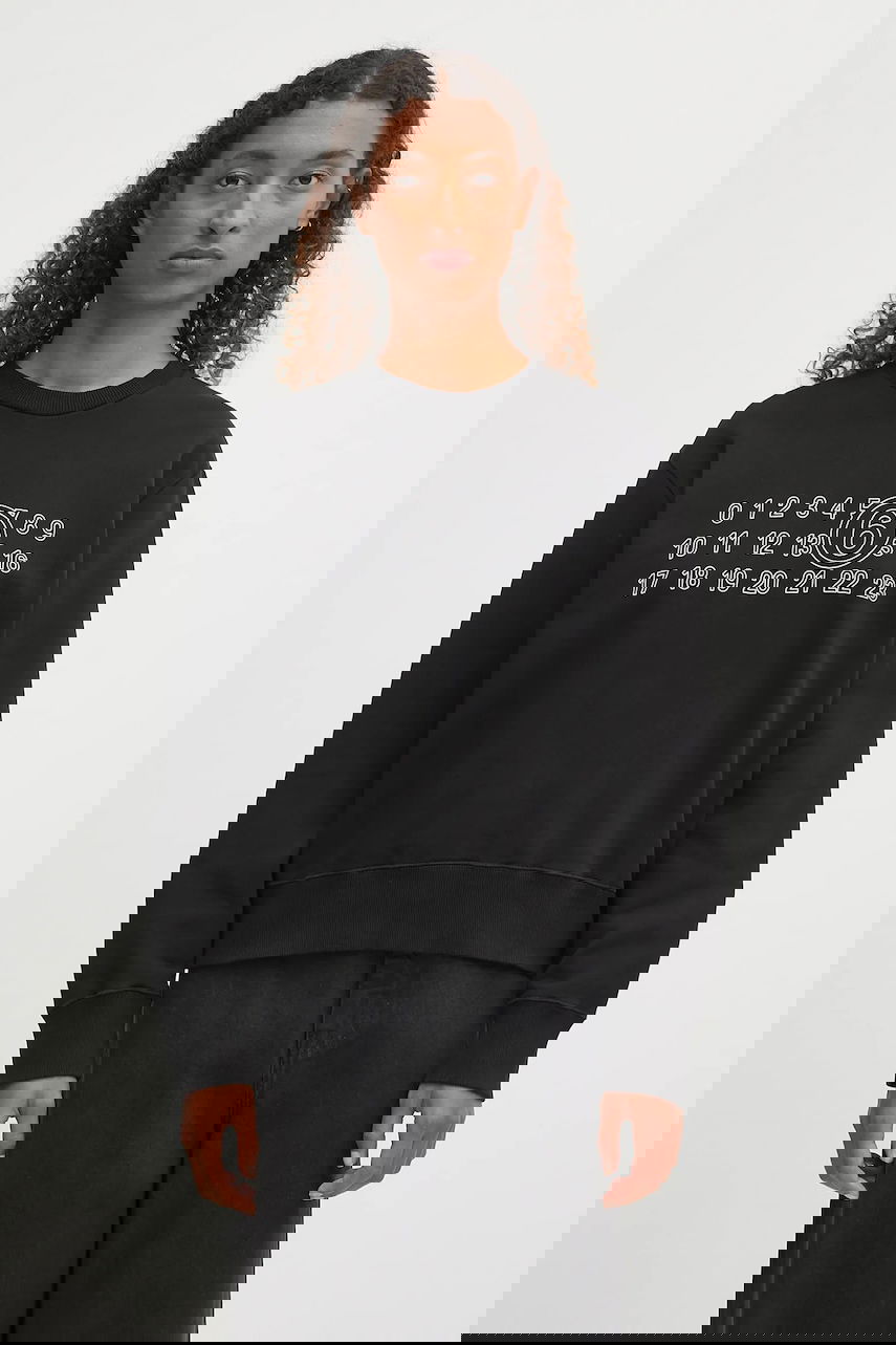 Суитчър Maison Margiela MM6 Maison Margiela Numbers Print Sweatshirt Черно | S52GU0248.M25025.900, 0
