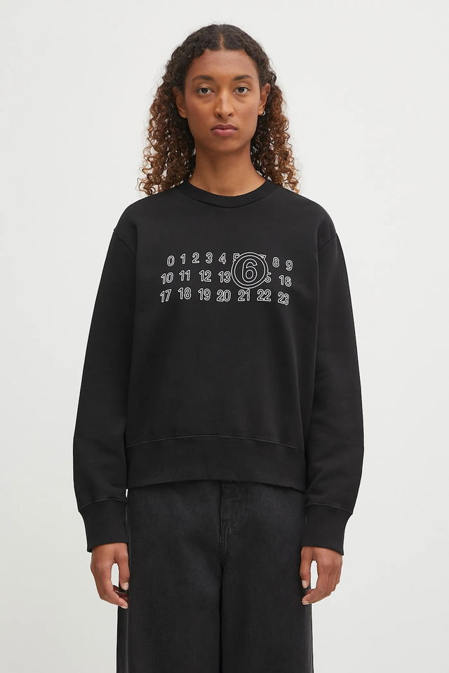 MM6 Maison Margiela Numbers Print Sweatshirt