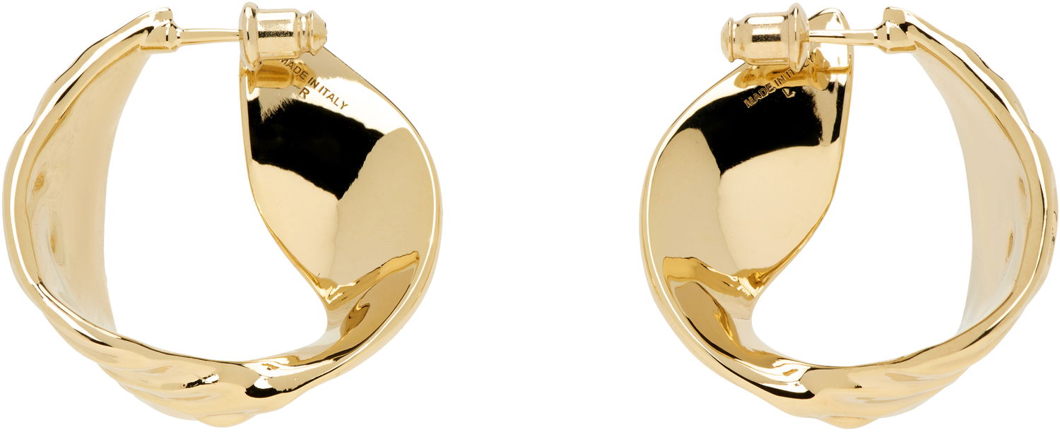 Обеци FERRAGAMO Ferragamo Draped Earrings Жълто | 783320, 0