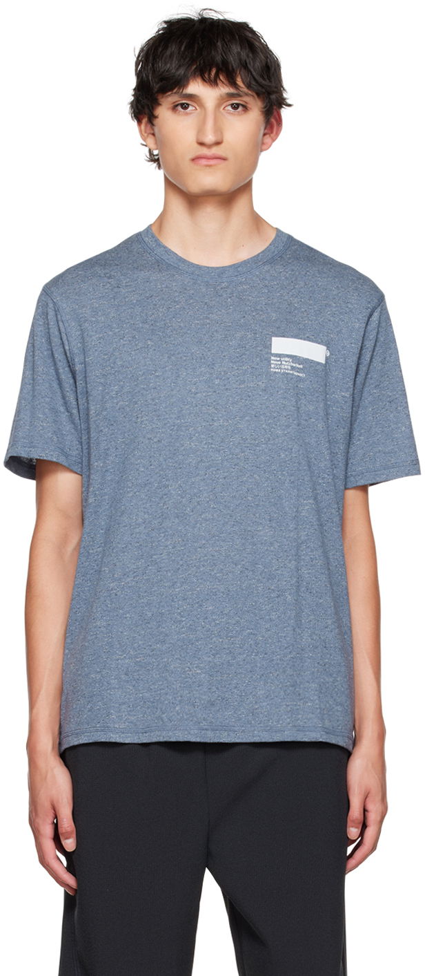 Тениска AFFXWRKS Men's Blue Stitch Detail T-Shirt Синьо | FW22T01, 0