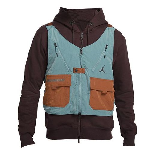 Жилетка Jordan Air Jordan Detachable Fleece Lined Hooded Vest with Multiple Pockets Синьо | DC9582-203, 0