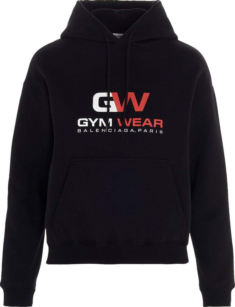 Суитчър Balenciaga Gym Wear Hoodie Черно | 612959TIVD41000, 0