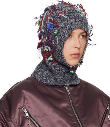 Шапка Chopova Lowena Washed Up Knitted Embellished Balaclava Многоцветен | 6715, 1
