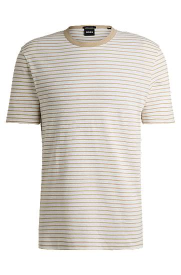 Regular-Fit Cotton-Linen T-Shirt
