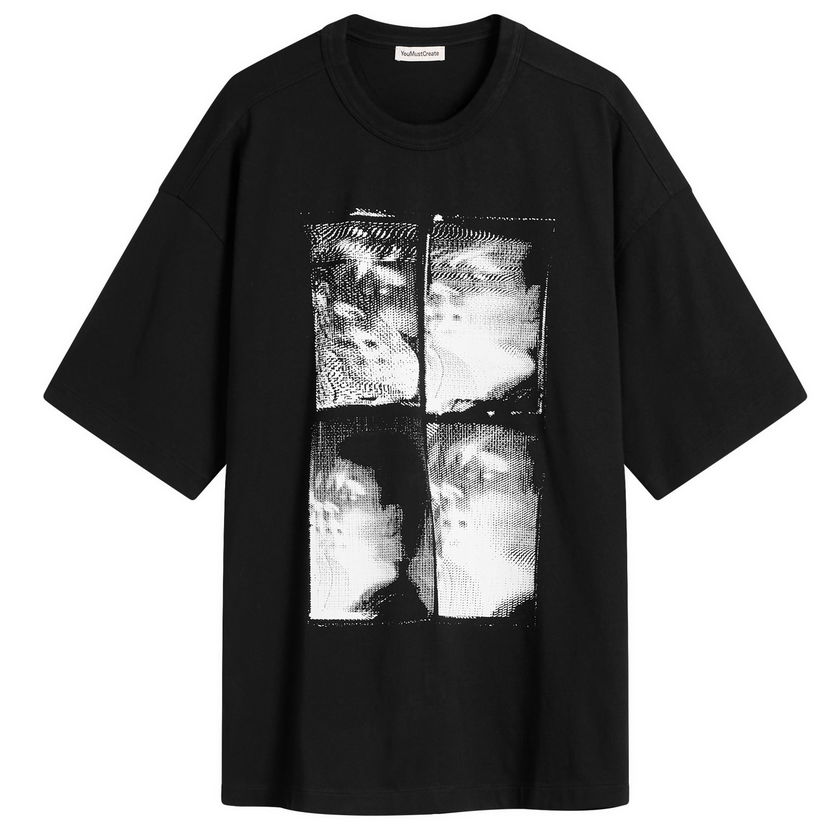 Тениска YMC YMC Triple Faces T-Shirt, Size Small Черно | P6ZAD-01