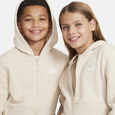 Суитчър Nike Nike Sportswear Club Fleece Full-Zip Hoodie Бежово | FD3004-126, 4