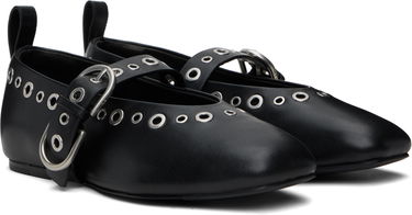 Кецове и обувки rag & bone Spire Mary Jane Ballerina Flats Черно | WFF24HF1008LE08, 3
