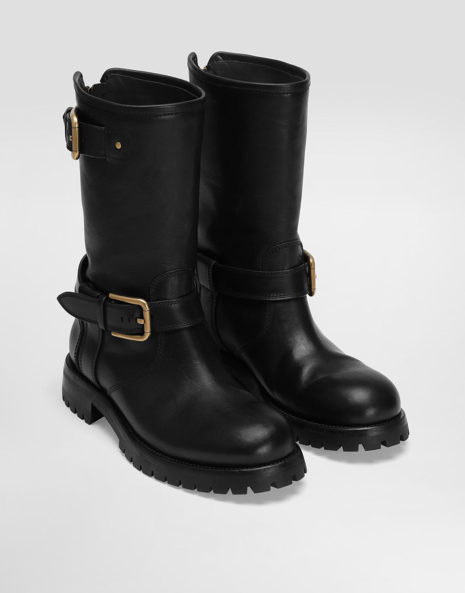 Аксесоари Dolce & Gabbana Dolce & Gabbana Calfskin Biker Boots Черно | CT1081AW35280999, 1