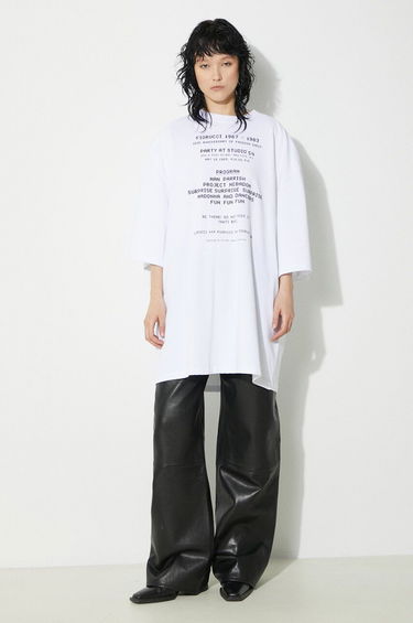 Тениска Fiorucci Fiorucci Invitation Print T-Shirt Бяло | U01FPTSH107CJ01WH01, 0