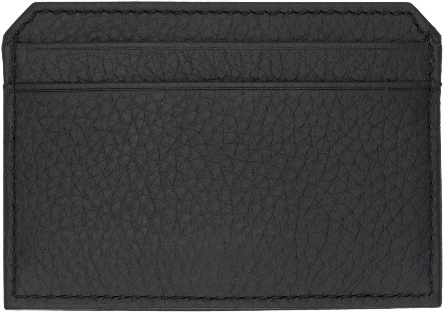 Портфейл BOSS Leather Card Holder Черно | 50541976, 1