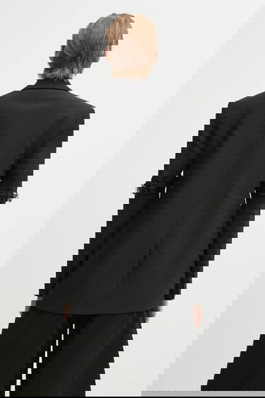 Яке Coperni Coperni Logo Belted Blazer Черно | COPV37F3004, 2