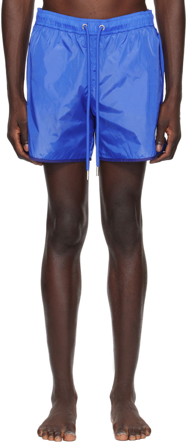 Бански Moncler Patch Swim Shorts Синьо | J10912C0000853326, 0