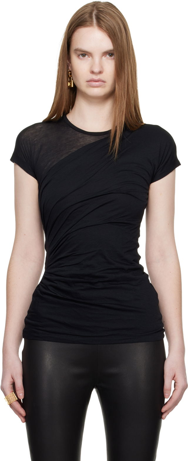 Draped T-shirt
