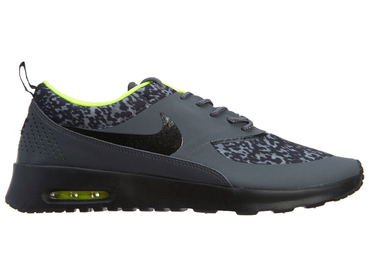 Кецове и обувки Nike Air Max Thea Print Dark Grey Black-Volt W Сиво | 599408-006, 0