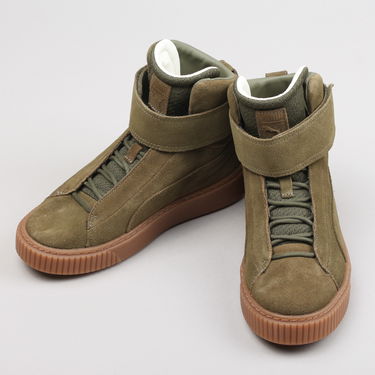 Кецове и обувки Puma Platform Mid Wn's olive night - olive night Зелено | 364588 01, 2