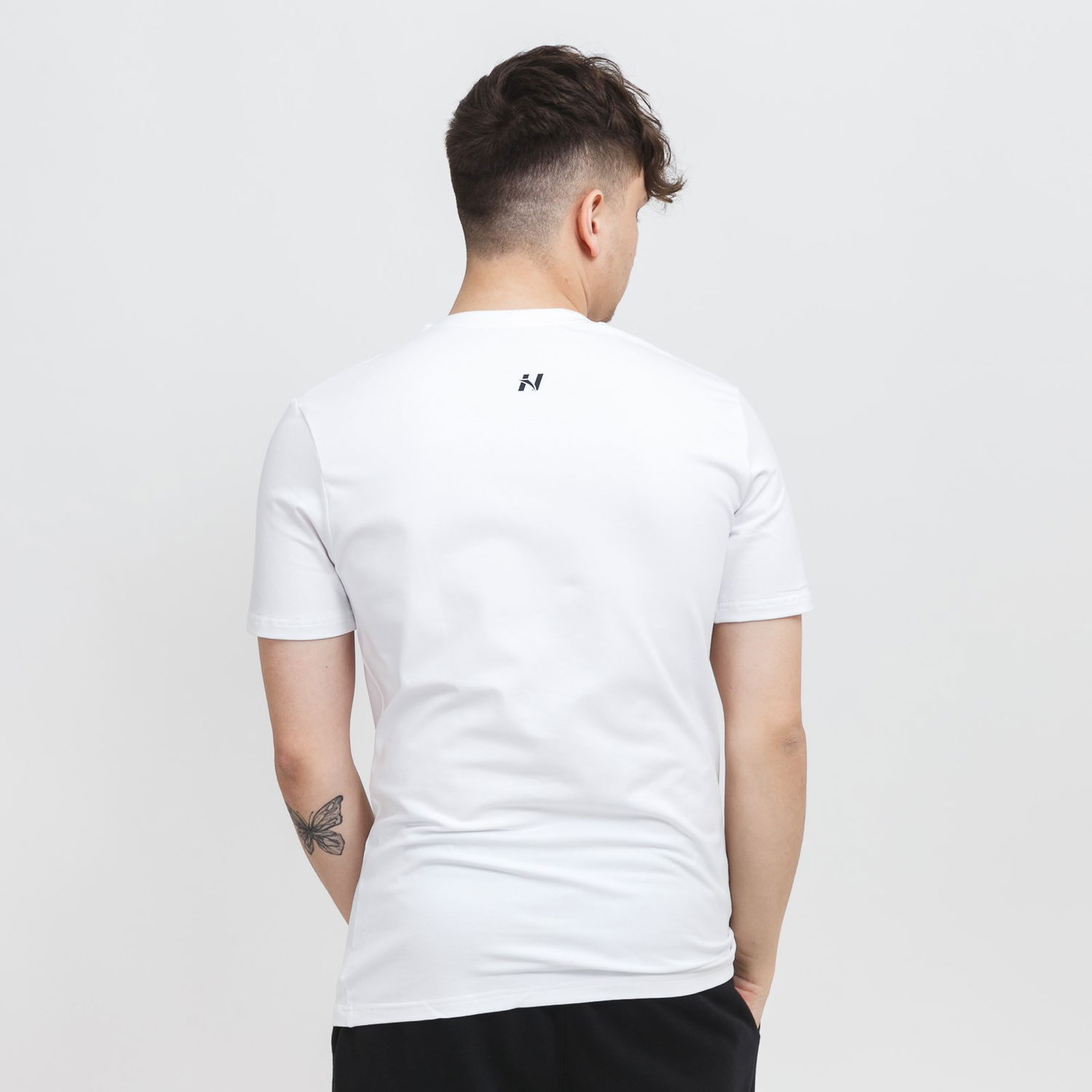 Тениска NEBBIA Minimalist Logo T-Shirt Бяло | 291-WHITE, 1