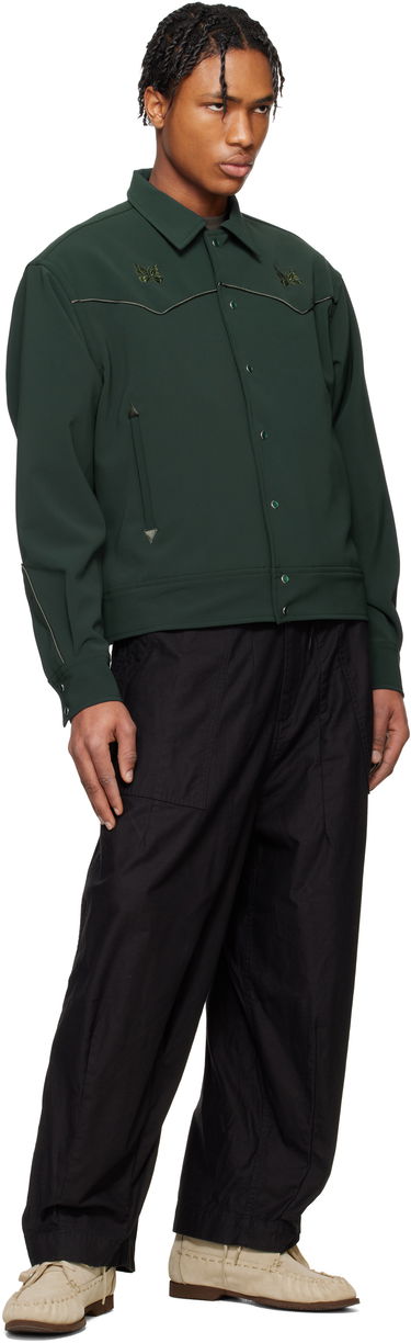 Яке Needles Needles Piping Cowboy Jacket Зелено | QV217, 3